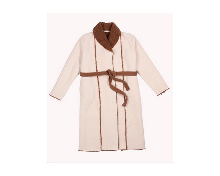 SL80011-1 plus velvet warm thickening couple lovers robe high-end bathrobe